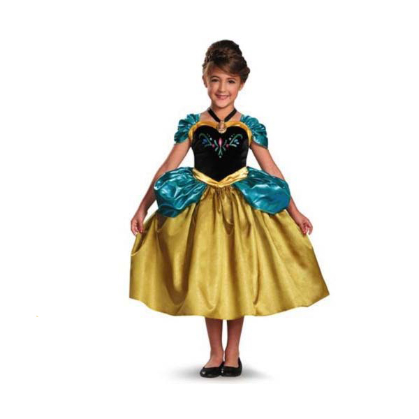 F68022 Frozen childrens short-sleeved dress